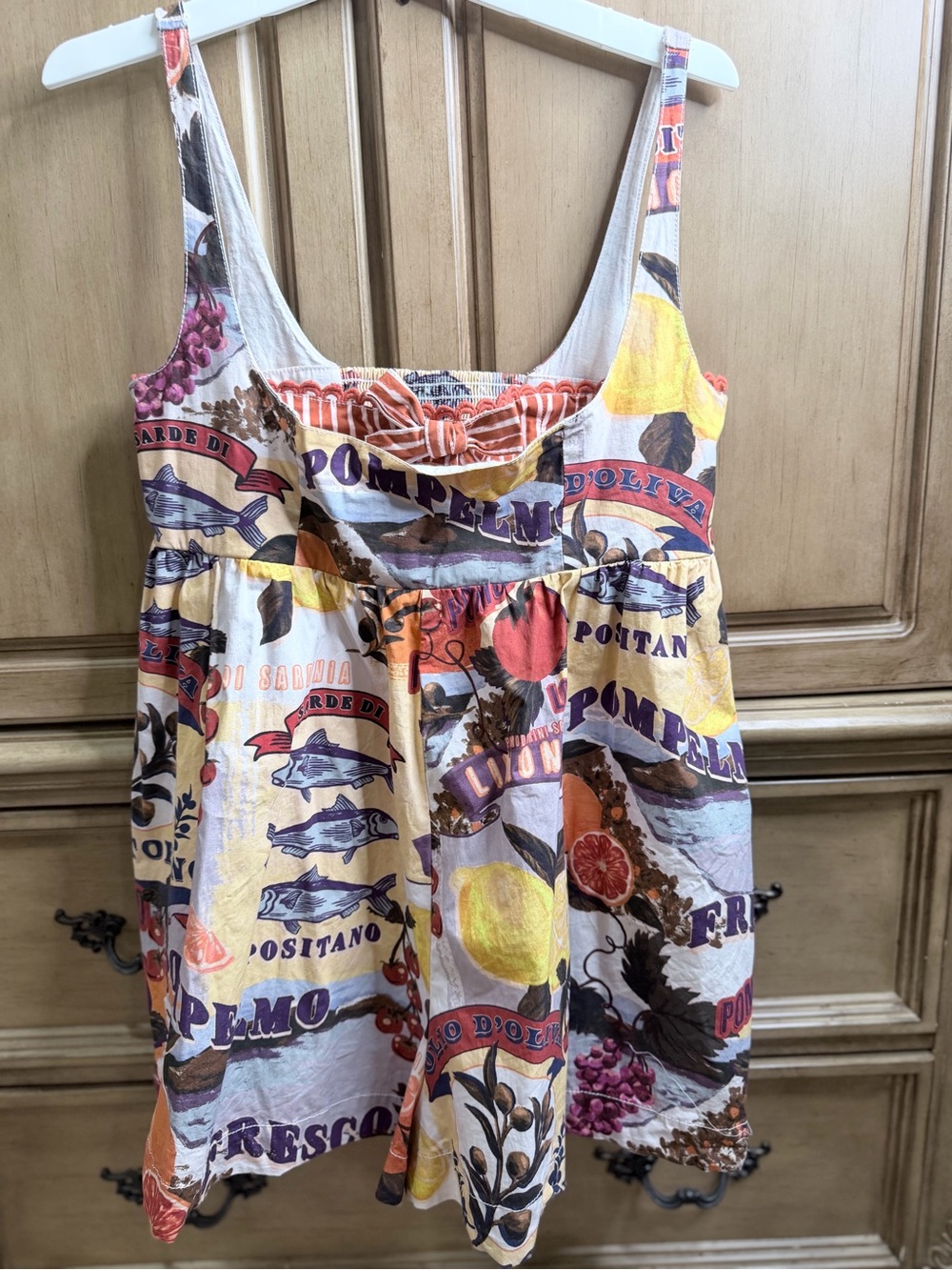 Maeve from Anthropologie Colorful Mediterranean Print Sleeveless Romper